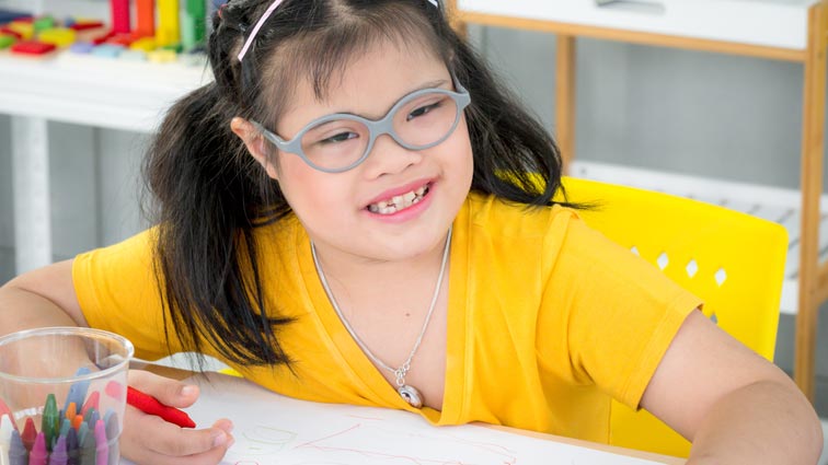 Girl with glasses